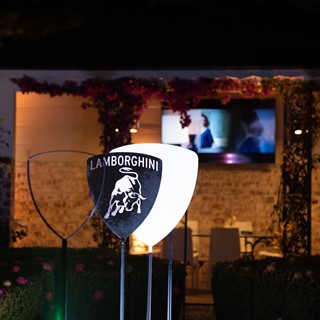 Lamborghini Logo at The Lounge Monterey 2019