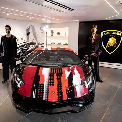 Automobili Lamborghini and Yohji Yamamoto celebrate the grand