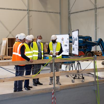 Visita ai nuovi cantieri Lamborghini