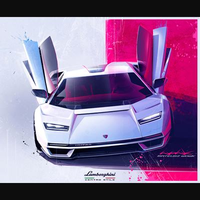 Countach LPI 800-4 sketch