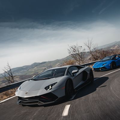 Aventador Ultimae for the first time on road