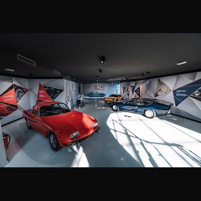 Lamborghini Miura Roadster. The unique 1968 example is on display at the MUDETEC in Sant’Agata Bolognese until 30 Novemb