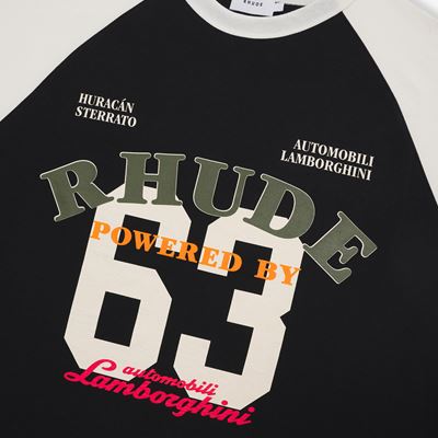 Rhude x Lamborghini Raglan Race Jersey TEE - Detail