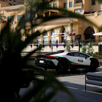 Huracan Sterrato at Lamborghini Lounge Doha