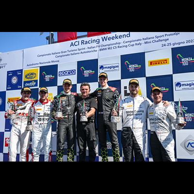 Lamborghini Hurac n GT3 EVO2 VSR Italian GT Sprint podium
