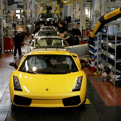Gallardo LP 520 4 Coup production line
