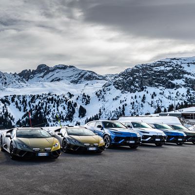 Lamborghini Winter Drive