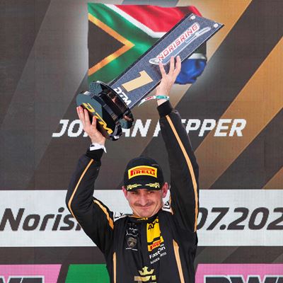 Jordan Pepper podium