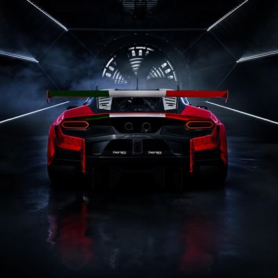 Lamborghini Temerario GT3 Tunnel Rear