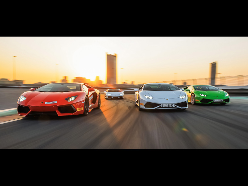 Lamborghini Track Accademia 2014 in Dubai Lamborghini Track Accademia 2014 in Dubai