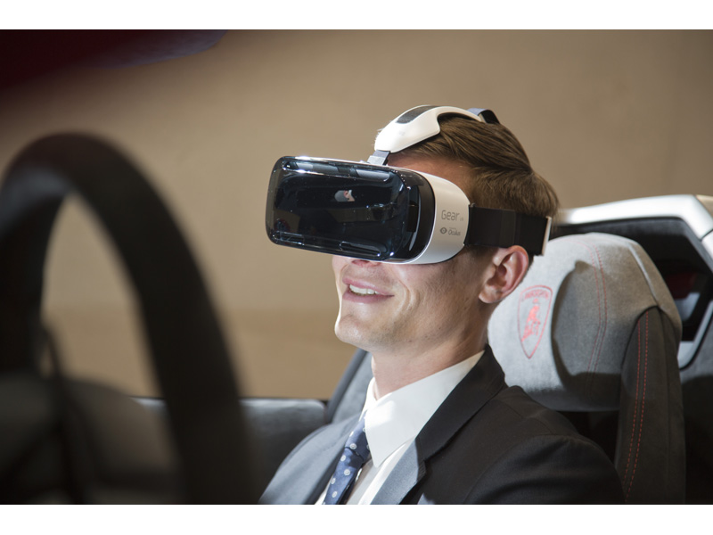 Samsung and Lamborghini come together to create the first virtual driving experience Samsung and Lamborghini come together to create the first virtual driving experience