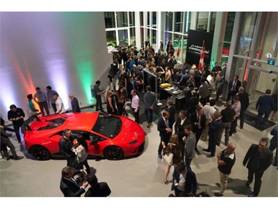 Lamborghini Uptown Toronto Grand Opening Interior