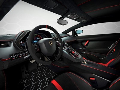Aventador SVJ Studio Green interior