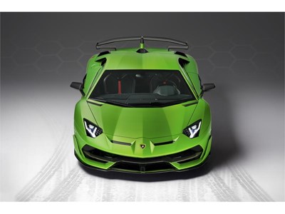 Aventador SVJ Studio Green front