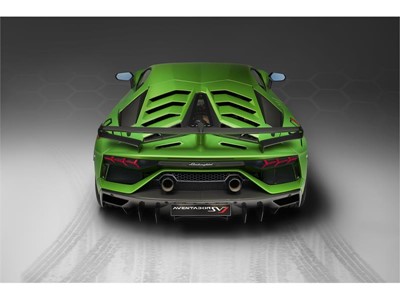 Aventador SVJ Studio Green back