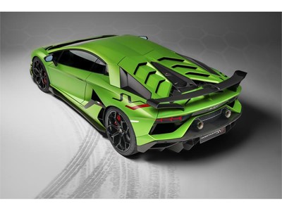 Aventador SVJ Studio Green 3-4 back
