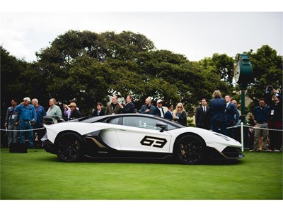 Aventador SVJ 63 presentation at Pebble Beach