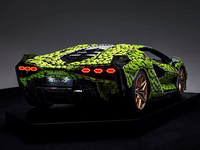Life-size LEGO Technic Lamborghini Sian FKP 37