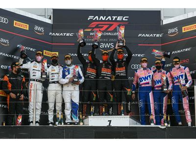 GT World Challenge Europe Nürburgring - Marco Mapelli - Mirko Bortolotti - Andrea Caldarelli - Podium