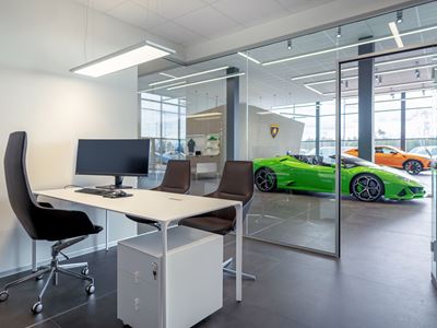 Lamborghini Stockholm - dealership office
