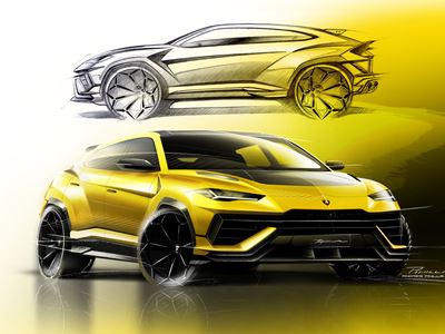 Urus Performante Sketch Side Top