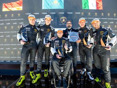 Lamborghini Super Trofeo Europe Am podium race one Nigel Bailly ART Line