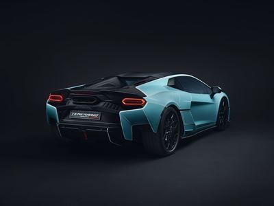 Lamborghini Temerario Ad Personam in Celeste Fedra and Bianco Phanes