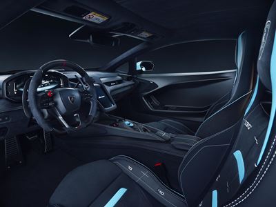 Lamborghini Temerario Ad Personam in Celeste Fedra and Bianco Phanes