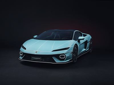 Lamborghini Temerario Ad Personam in Celeste Fedra and Bianco Phanes