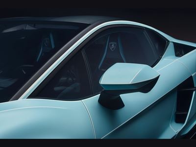 Lamborghini Temerario Ad Personam in Celeste Fedra and Bianco Phanes