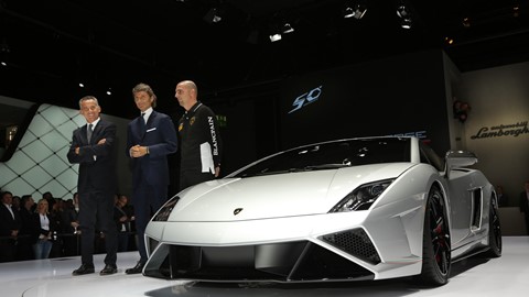 Lamborghini Press Conference at 2013 Frankfurt Motor Show 8