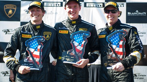Race Winner Andrew Palmer (middle), Louis Philippe Montour (left) and Al Carter (right)