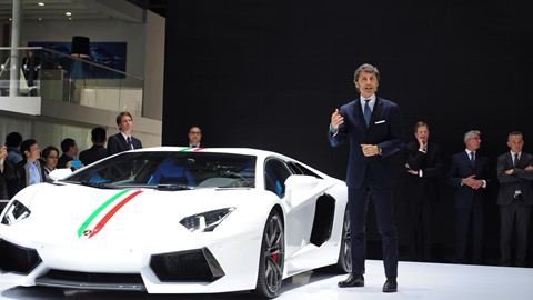 Stephan Winkelmann at the Auto China 2014 in Beijing