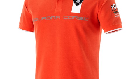Squadra Corse -Short Sleeve Squadra Corse GT3 polo Orange Argos