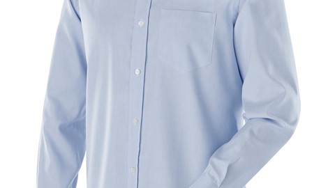 Classic - Regular Fit B.Down texture shirt Light Blue