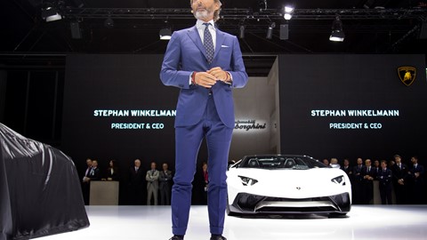 Lamborghini Press Conference at the 2015 Frankfurt Motor Show