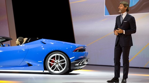 Stephan Winkelmann, President and CEO of Automobili Lamborghini and New Lamborghini Huracán LP 610-4 Spyder 4
