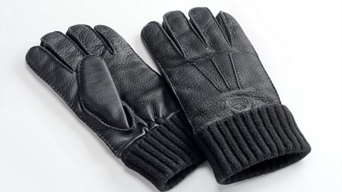 Men's classic cuffed deerskin glove