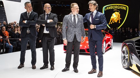 Lamborghini Press Conference at the 2016 Geneva Motor Show
