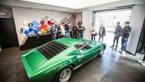 The green Miura restored by PoloStorico 2