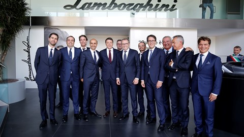 M. Renzi with Automobili Lamborghini Management Board