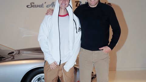 Justin Bieber and Stefano Domenicali at the Lamborghini Museum