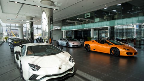 Lamborghini Dubai Showroom - interior