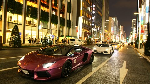 Lamborghini Day Tokyo parade
