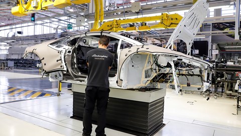 Lamborghini RWD for Pope Francis in production line 01