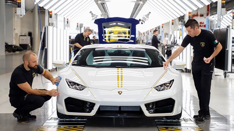 Lamborghini RWD for Pope Francis in production line 02