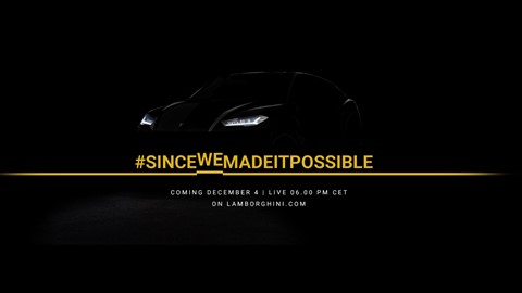 Live Streaming Lamborghini Urus Worldwide Debut
