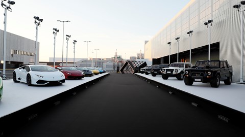 Urus Premiere Automobili Lamborghini display