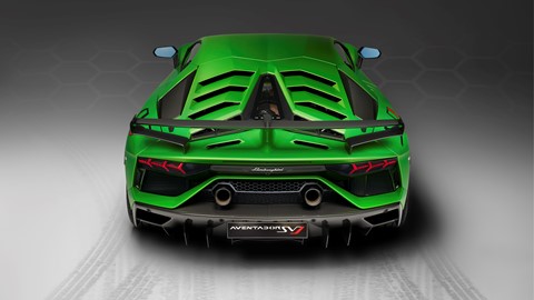 Aventador SVJ Studio Green back