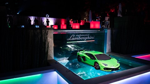 Aventador SVJ at Lamborghini Lounge Monterey
